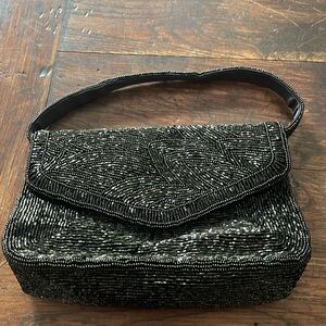 Vintage Carla Marchi Beaded Baguette with Removable Straps